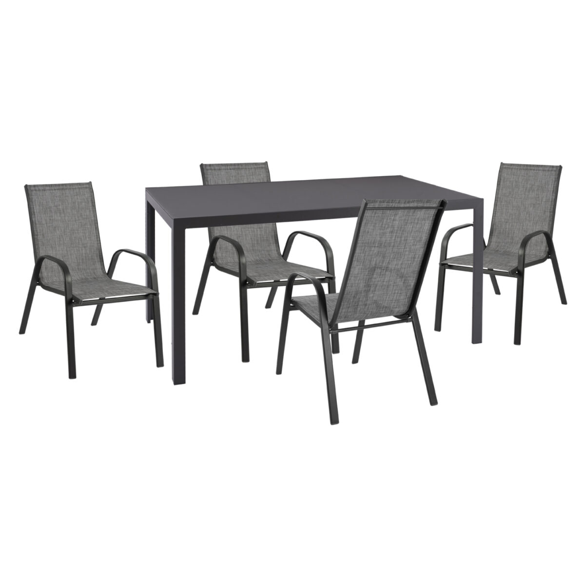 set-exchoroy-5tmch-fb921004-metaltrapezi ΣΕΤ ΕΞ.ΧΩΡΟΥ 5ΤΜΧ LEOFER LH10.21004 ΜΕΤΑΛ.ΤΡΑΠΕΖΙ-4 ΠΟΛΥΘΡΟΝΕΣ ΜΕΤΑΛΛΙΚΕΣ- ΓΚΡΙ - Image 1