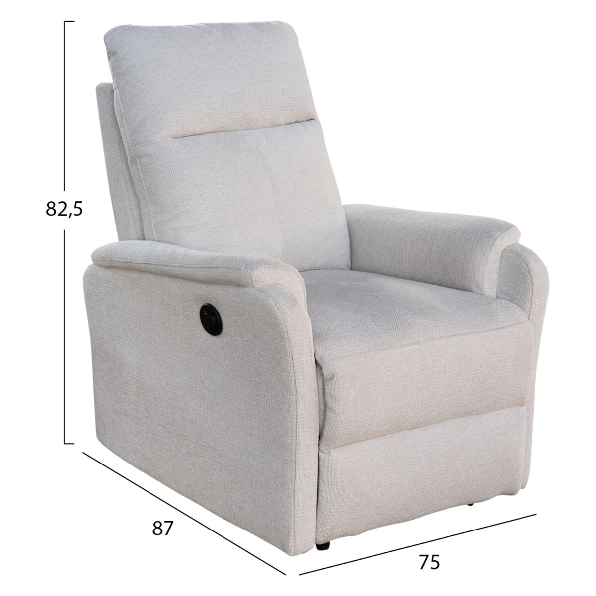 ΣΕΤ ΚΑΝΑΠΕΣ-ΠΟΛΥΘΡΟΝΑ RELAX SYNTHIA LH10.10736.01 ΜΠΕΖ ΥΦΑΣΜΑ-ΗΛ.ΑΝΑΚΛΙΣΗ [R] - Image 3