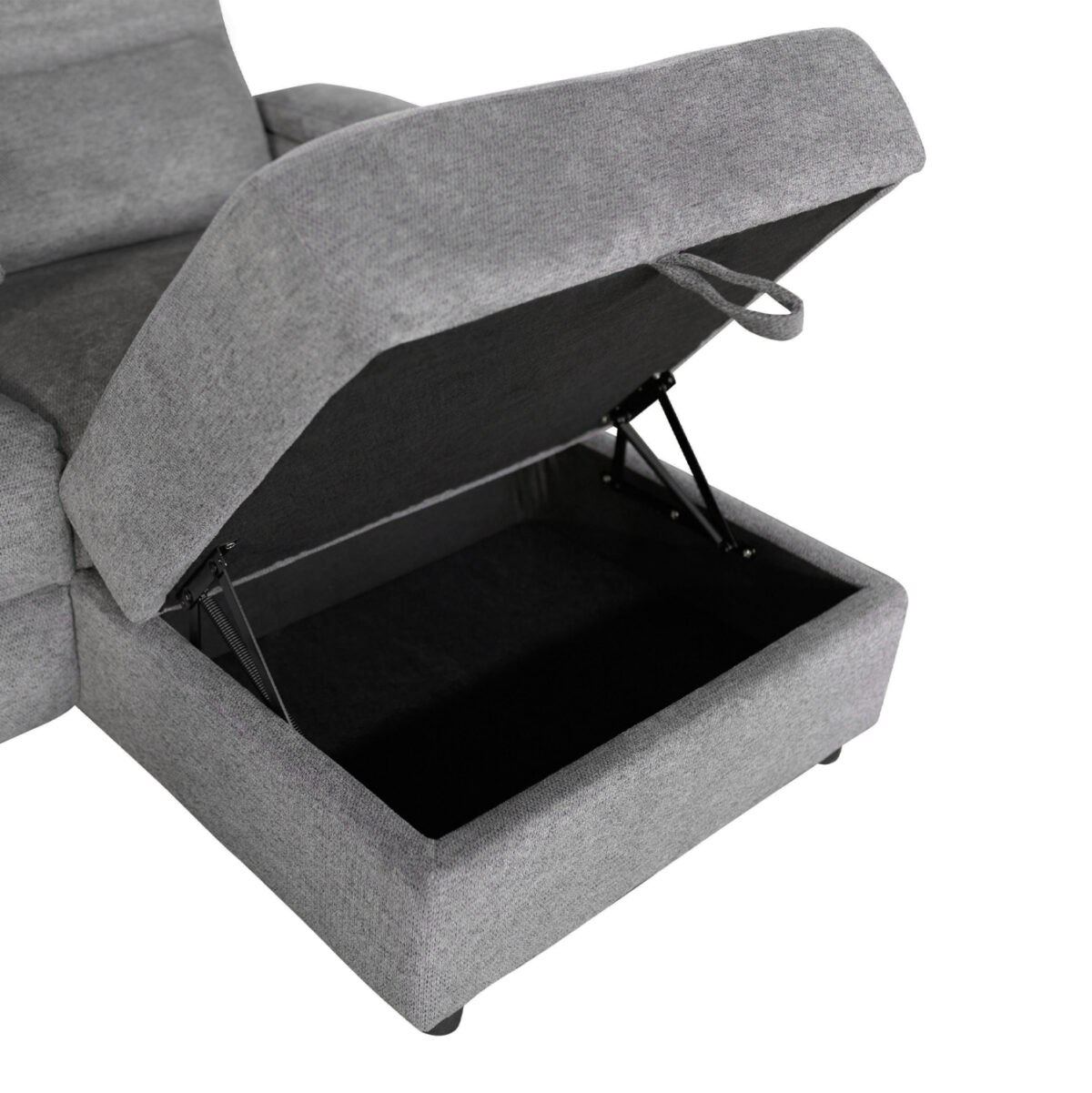 ΣΕΤ ΚΑΝΑΠΕΣ-ΠΟΛΥΘΡΟΝΑ RELAX SYNTHIA LH10.10736.03 ΓΚΡΙ ΥΦΑΣΜΑ-ΗΛ.ΑΝΑΚΛΙΣΗ [R] - Image 4