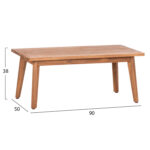 ΣΕΤ ΣΑΛΟΝΙ ΕΞ.ΧΩΡΟΥ 4ΤΜΧ FRANKY LH10.6231 ΞΥΛΟ ΑΚΑΚΙΑΣ-ΜΕΤΑΛΛΟ-ΣΧΟΙΝΙ - Image 4