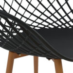 ΣΕΤ ΤΡΑΠΕΖΑΡΙΑΣ 5ΤΜΧ ARIADNE LH10.21174 MDF TOP & ΠΟΛΥΠΡΟΠΥΛΕΝΙΟ ΣΕ ΜΑΥΡΟ - Image 4
