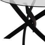 ΣΕΤ ΤΡΑΠΕΖΑΡΙΑΣ 5ΤΜΧ LADY LH10.21199.04 ΓΥΑΛΙ--ΜΕΤΑΛΛΟ & ΒΕΛΟΥΔΟ ΣΕ ΜΑΥΡΟ - Image 5