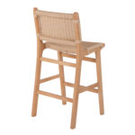 ΣΚΑΜΠΟ ΜΕΣΑΙΟΥ ΥΨΟΥΣ LH10.9332.01 RUBBERWOOD & ΣΧΟΙΝΙ- ΦΥΣΙΚΟ ΧΡΩΜΑ 45x46x95Υεκ. - Image 5