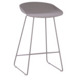 ΣΚΑΜΠΟ ΜΠΑΡ NAILA LH10.9299.10 ΓΚΡΙ ΜΕΣΑΙΟΥ ΥΨΟΥΣ 44x44x74Yεκ.