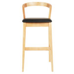 ΣΚΑΜΠΟ ΜΠΑΡ NAMI LH10.9952.01 RUBBERWOOD ΣΕ ΟΑΚ-ΜΑΥΡΟ PU 47,5x59x102,5Υεκ. - Image 3