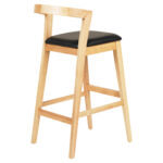 ΣΚΑΜΠΟ ΜΠΑΡ NAMI LH10.9952.01 RUBBERWOOD ΣΕ ΟΑΚ-ΜΑΥΡΟ PU 47,5x59x102,5Υεκ. - Image 4