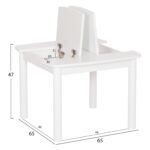 ΤΡΑΠΕΖΑΚΙ ΠΑΙΔΙΚΟ ΜΕ ΑΠΟΘ.ΧΩΡΟΥΣ RICKI LH10.18339.03 MDF & ΣΥΜΗΔΑ ΣΕ ΛΕΥΚΟ 65x65x47Υεκ - Image 2