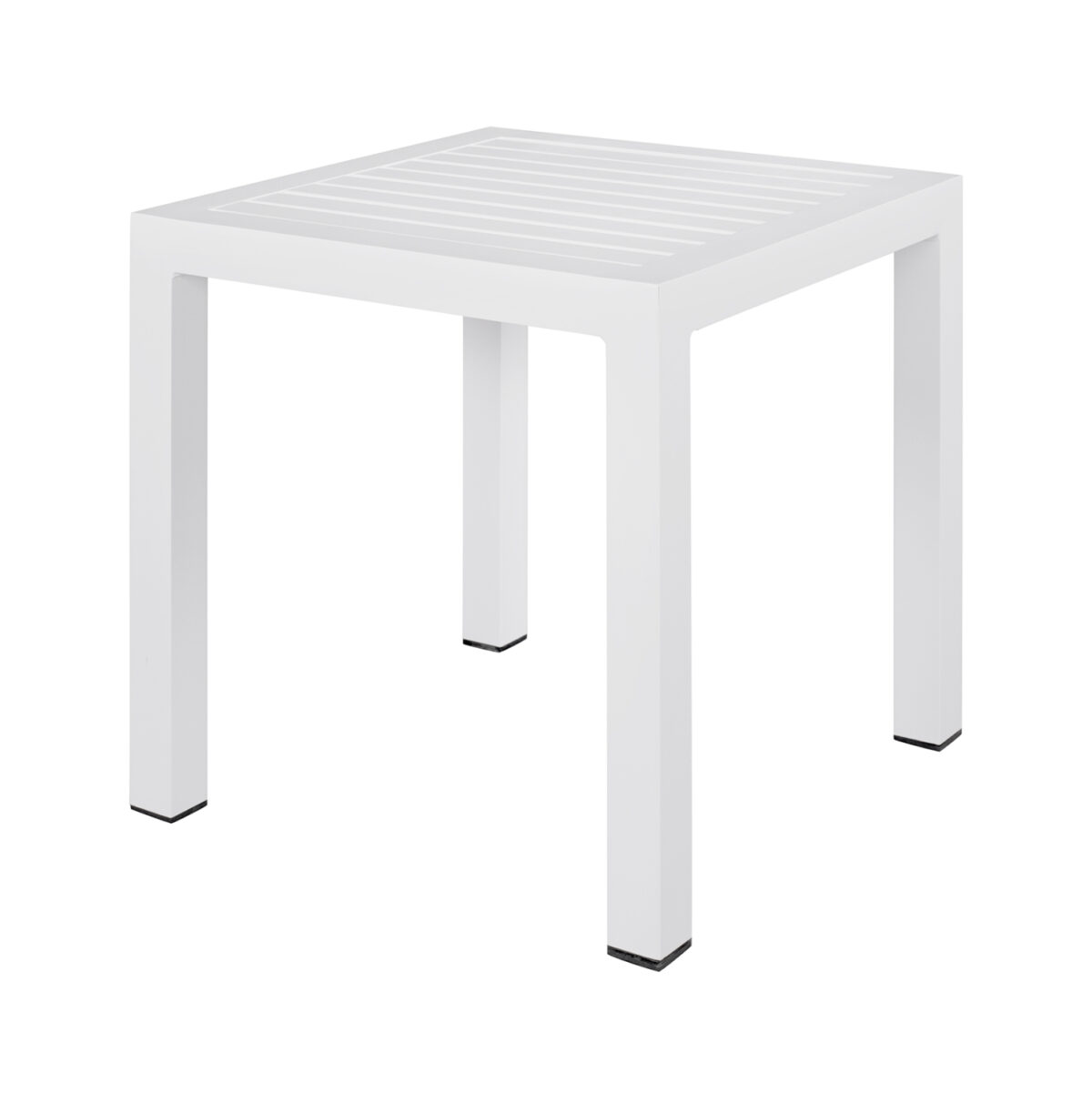 ΤΡΑΠΕΖΙ ΑΛΟΥΜΙΝΙΟΥ QIANA LH10.5402.01 ΛΕΥΚΟ 45x45x45,5Υ εκ. - Image 1