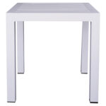 ΤΡΑΠΕΖΙ ΑΛΟΥΜΙΝΙΟΥ QIANA LH10.5402.01 ΛΕΥΚΟ 45x45x45,5Υ εκ. - Image 3