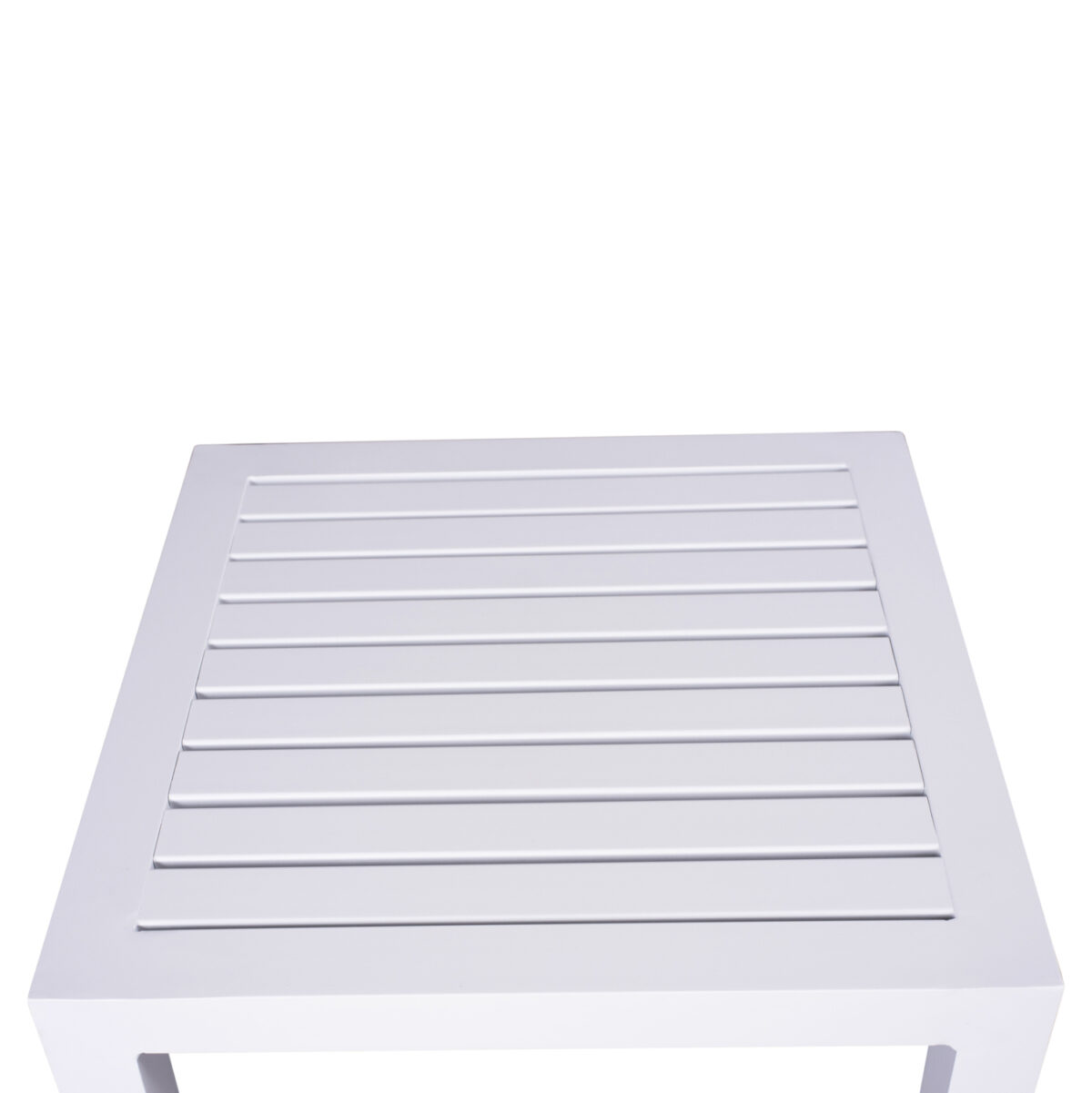 ΤΡΑΠΕΖΙ ΑΛΟΥΜΙΝΙΟΥ QIANA LH10.5402.01 ΛΕΥΚΟ 45x45x45,5Υ εκ. - Image 4