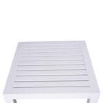 ΤΡΑΠΕΖΙ ΑΛΟΥΜΙΝΙΟΥ QIANA LH10.5402.01 ΛΕΥΚΟ 45x45x45,5Υ εκ. - Image 4