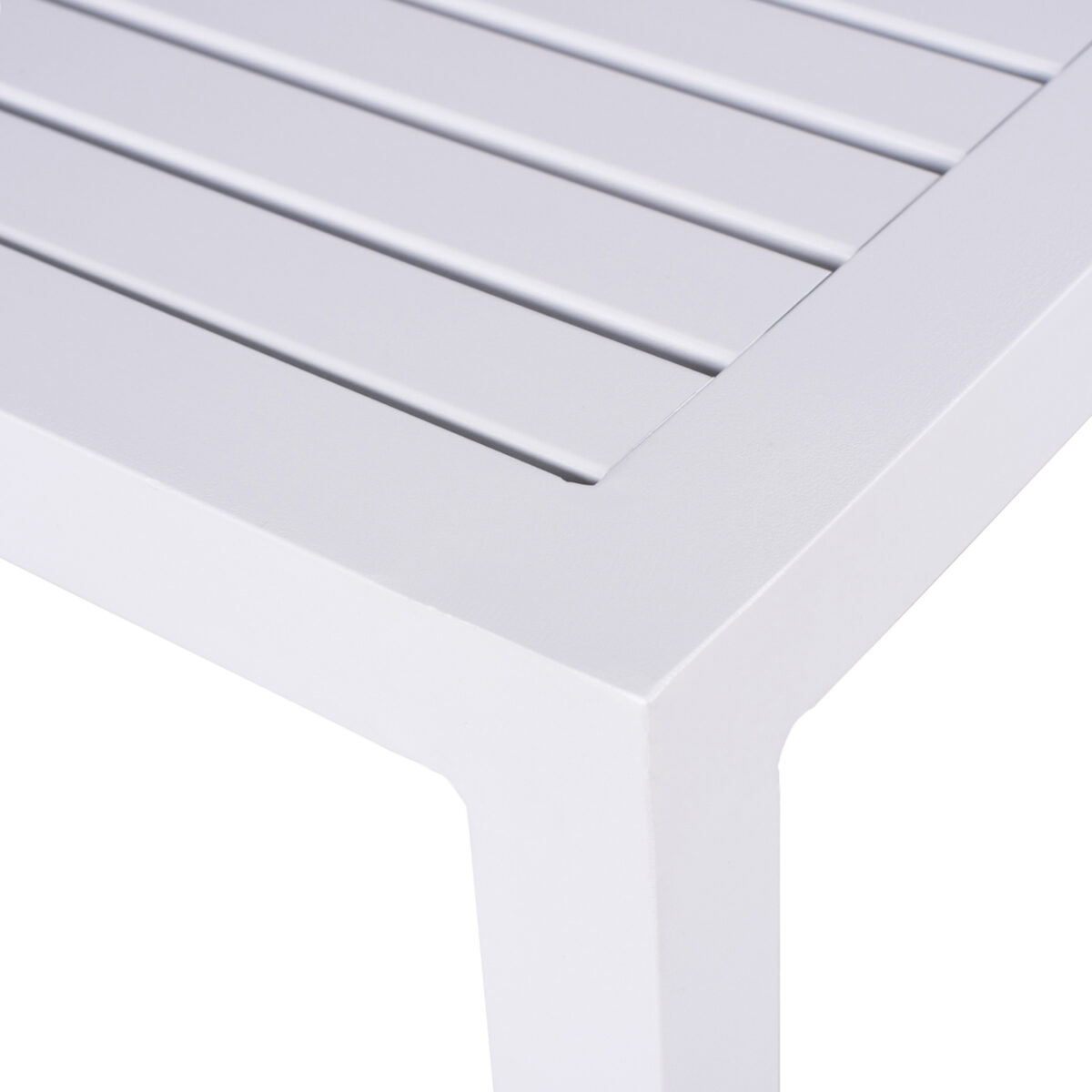 ΤΡΑΠΕΖΙ ΑΛΟΥΜΙΝΙΟΥ QIANA LH10.5402.01 ΛΕΥΚΟ 45x45x45,5Υ εκ. - Image 5