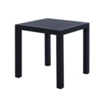 ΤΡΑΠΕΖΙ ΑΛΟΥΜΙΝΙΟΥ QIANA LH10.5402.02 ΓΚΡΙ 45x45x45,5Υ εκ.