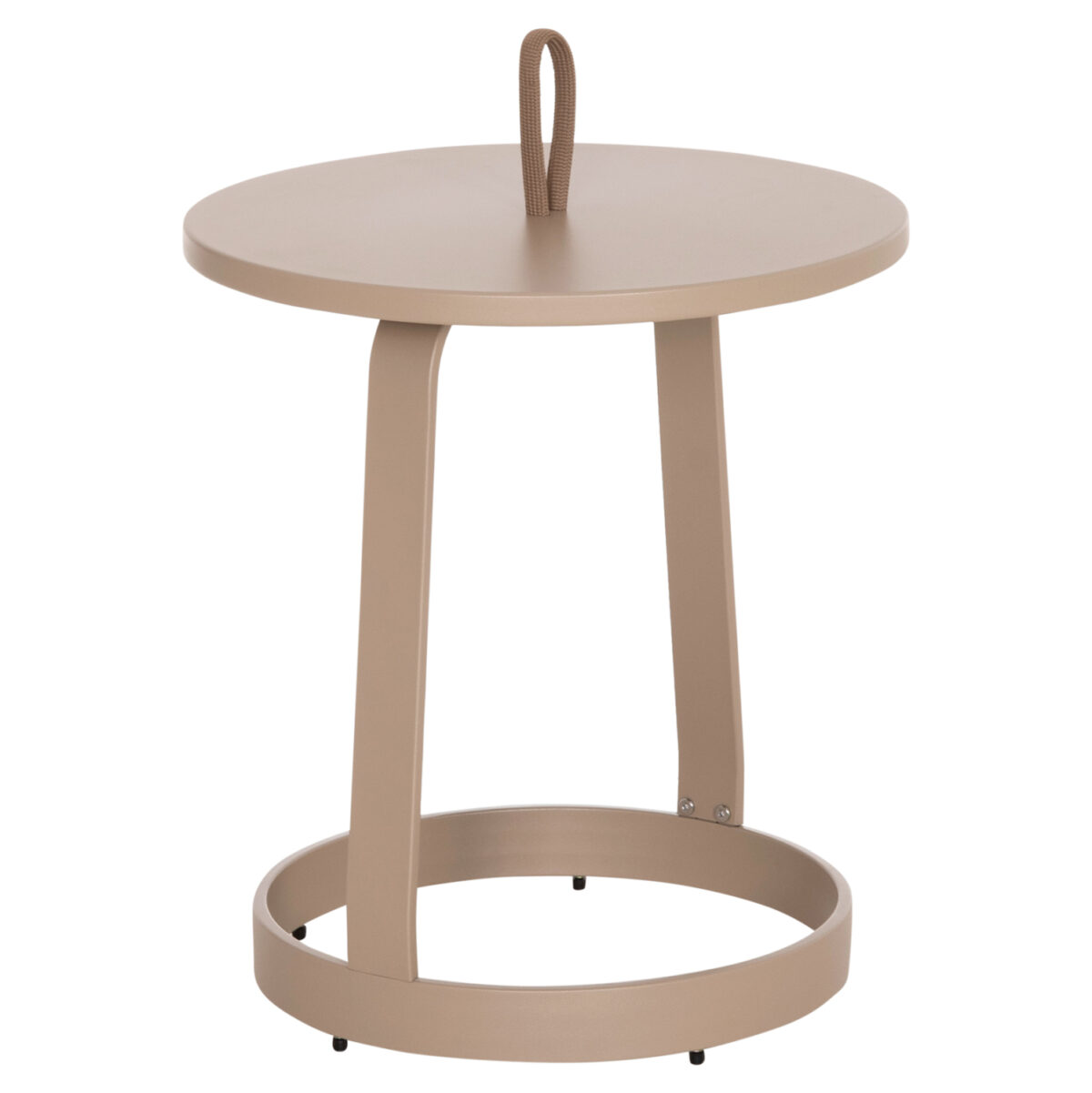 ΤΡΑΠΕΖΙ ΒΟΗΘΗΤΙΚΟ ΕΞ.ΧΩΡΟΥ MINO LH10.6432.03 ΑΛΟΥΜΙΝΙΟ & ΣΧΟΙΝΙ ΚΑΠΟΥΤΣΙΝΟ Φ47x53Υεκ - Image 1