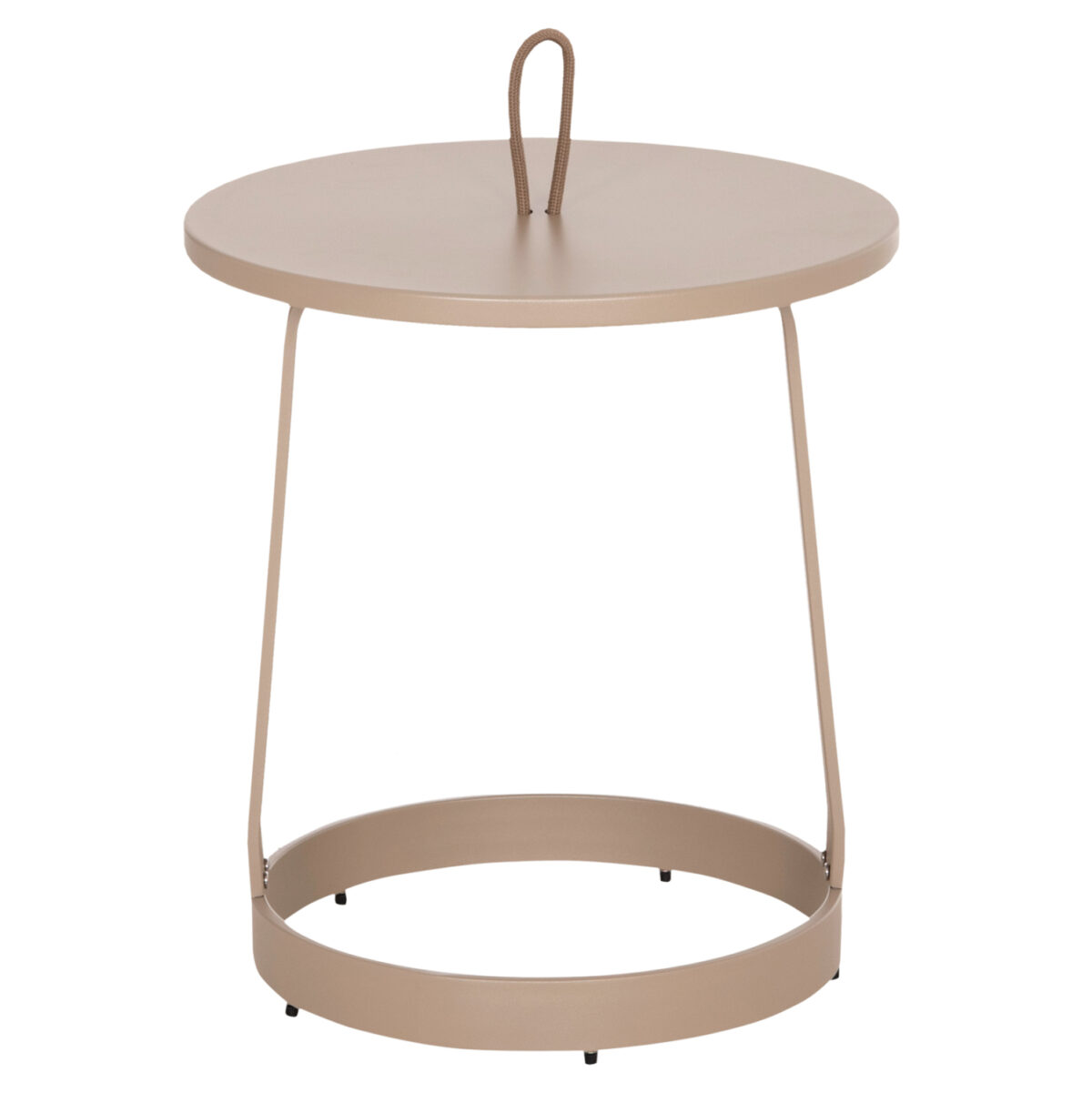 ΤΡΑΠΕΖΙ ΒΟΗΘΗΤΙΚΟ ΕΞ.ΧΩΡΟΥ MINO LH10.6432.03 ΑΛΟΥΜΙΝΙΟ & ΣΧΟΙΝΙ ΚΑΠΟΥΤΣΙΝΟ Φ47x53Υεκ - Image 3