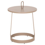 ΤΡΑΠΕΖΙ ΒΟΗΘΗΤΙΚΟ ΕΞ.ΧΩΡΟΥ MINO LH10.6432.03 ΑΛΟΥΜΙΝΙΟ & ΣΧΟΙΝΙ ΚΑΠΟΥΤΣΙΝΟ Φ47x53Υεκ - Image 3