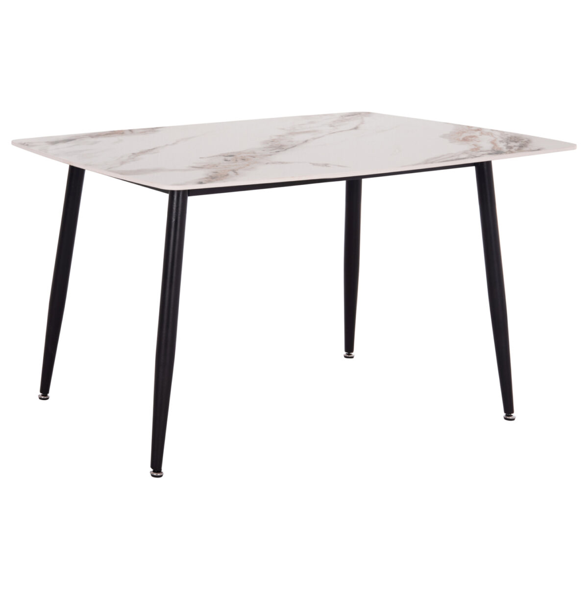 ΤΡΑΠΕΖΙ RAVEN LH10.18149.04 ΚΕΡΑΜΙΚΟ TOP ΜΕ ΟΨΗ ΛΕΥΚΟ/ΚΑΦΕ ΜΑΡΜΑΡΟ 140x80x74Υεκ. - Image 4