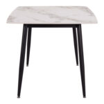 ΤΡΑΠΕΖΙ RAVEN LH10.18149.04 ΚΕΡΑΜΙΚΟ TOP ΜΕ ΟΨΗ ΛΕΥΚΟ/ΚΑΦΕ ΜΑΡΜΑΡΟ 140x80x74Υεκ. - Image 5