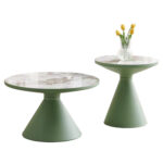 ΣΕΤ 2 ΤΡΑΠΕΖΙA ΣΑΛΟΝΙΟΥ LYNX LH10.18316.95 Β' ΔΙΑΛΟΓΗΣ-ΜΕΤΑΛΛΟ & SINTERED STONE TOP