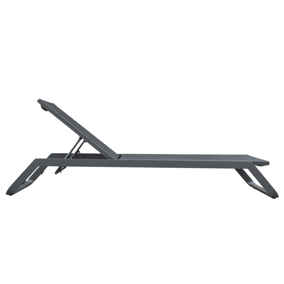 ΞΑΠΛΩΣΤΡΑ ΑΛΟΥΜΙΝΙΟΥ MARIMAR LH10.6562.01 ΣΚΕΛΕΤΟΣ & TEXTILENE ΓΚΡΙ 220x67.5x31.5Υεκ - Image 3