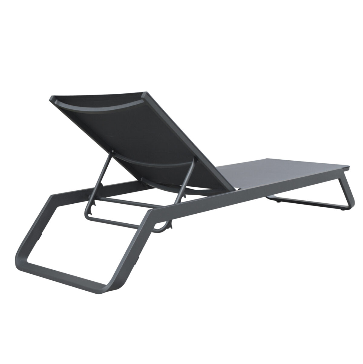 ΞΑΠΛΩΣΤΡΑ ΑΛΟΥΜΙΝΙΟΥ MARIMAR LH10.6562.01 ΣΚΕΛΕΤΟΣ & TEXTILENE ΓΚΡΙ 220x67.5x31.5Υεκ - Image 4