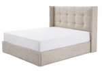 ΚΡΕΒΑΤΙ ΜΕ ΥΦΑΣΜΑ ΑΔΙΑΒΡΟΧΟ ΚΑΙ ΑΛΕΚΙΑΣΤΟ 150/160/180×200εκ. “ARIS” - Image 2