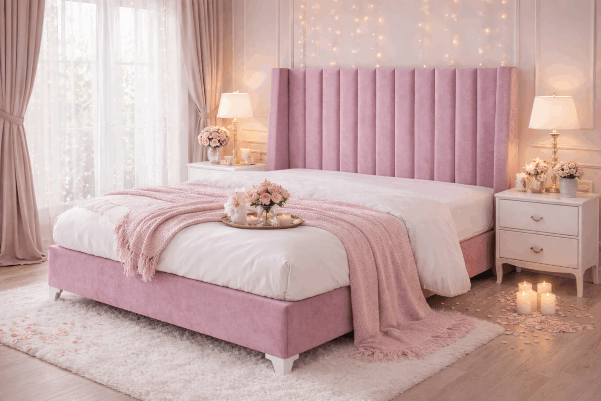 ΚΡΕΒΑΤΙ ΜΕ ΥΦΑΣΜΑ ΑΔΙΑΒΡΟΧΟ ΚΑΙ ΑΛΕΚΙΑΣΤΟ 150/160/180×200εκ. “ΗΡΑ” - Image 1