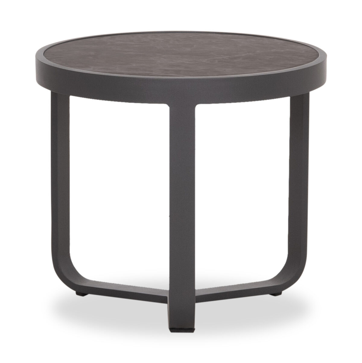 ΤΡΑΠΕΖΑΚΙ ΑΛΟΥΜΙΝΙΟΥ DEVIOUS SM6440.01 ΑΝΘΡΑΚΙ--ΓΚΡΙ SINTERED STONE TOP Φ45x41Υεκ. - Image 3