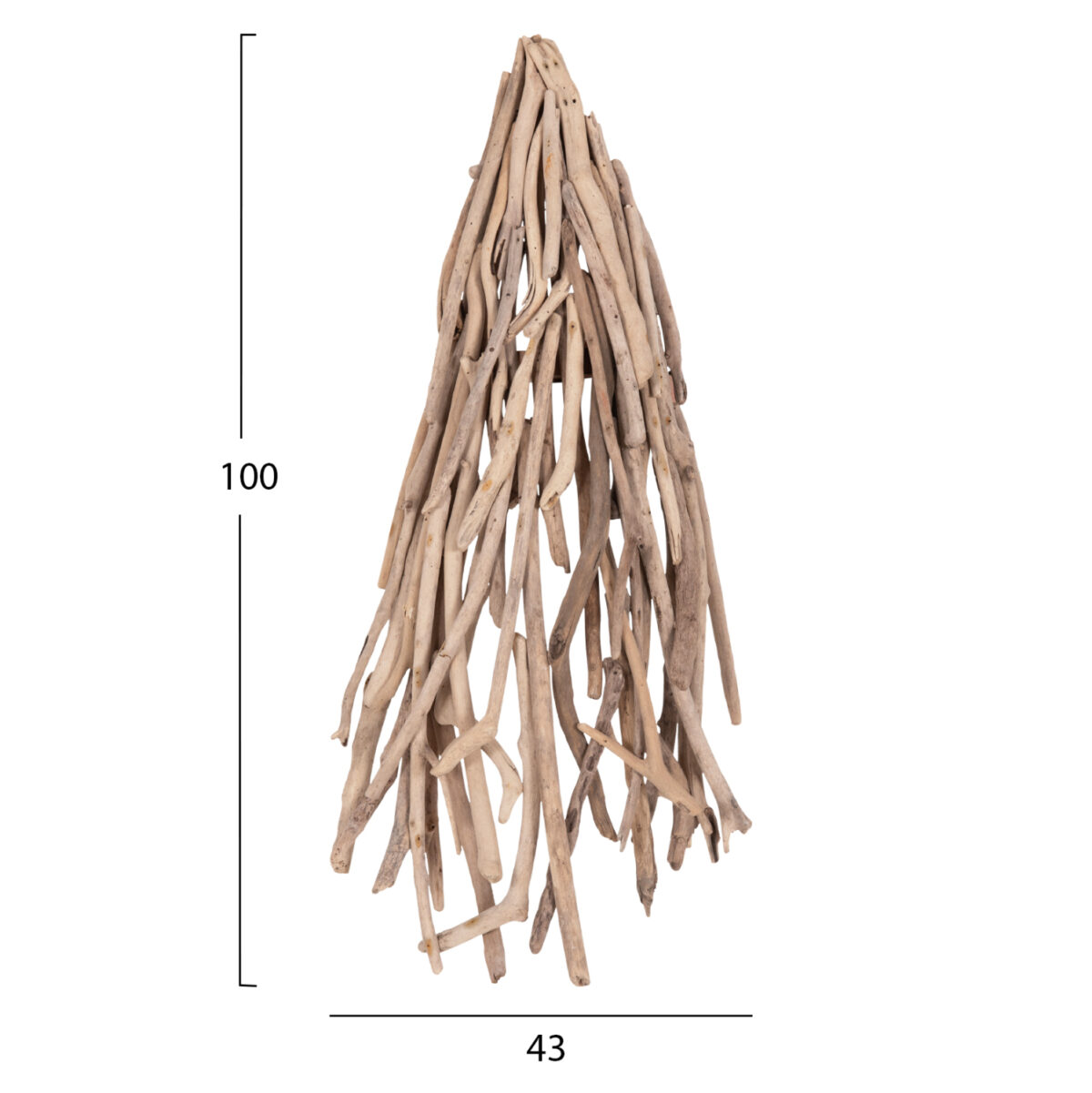 ΑΠΛΙΚΑ ΤΟΙΧΟΥ VEKNA LH10.4876 DRIFTWOOD ΣΕ ΦΥΣΙΚΟ 43x15(πάχος)x100Υεκ.[1xΕ27] - Image 2