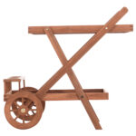 ΔΙΣΚΟΣ ΣΕΡΒΙΡΙΣΜΑΤΟΣ ΣΕ ΤΡΟΛΕΥ ALFRED LH10.4579 ΞΥΛΟ TEAK--ΦΥΣΙΚΟ 86x56x80Υεκ. - Image 3