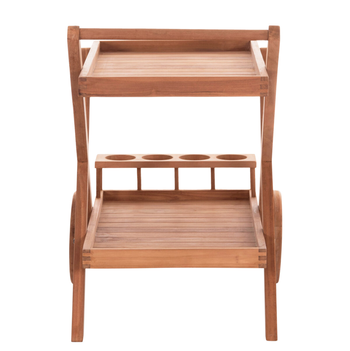 ΔΙΣΚΟΣ ΣΕΡΒΙΡΙΣΜΑΤΟΣ ΣΕ ΤΡΟΛΕΥ ALFRED LH10.4579 ΞΥΛΟ TEAK--ΦΥΣΙΚΟ 86x56x80Υεκ. - Image 4