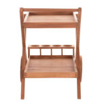 ΔΙΣΚΟΣ ΣΕΡΒΙΡΙΣΜΑΤΟΣ ΣΕ ΤΡΟΛΕΥ ALFRED LH10.4579 ΞΥΛΟ TEAK--ΦΥΣΙΚΟ 86x56x80Υεκ. - Image 4