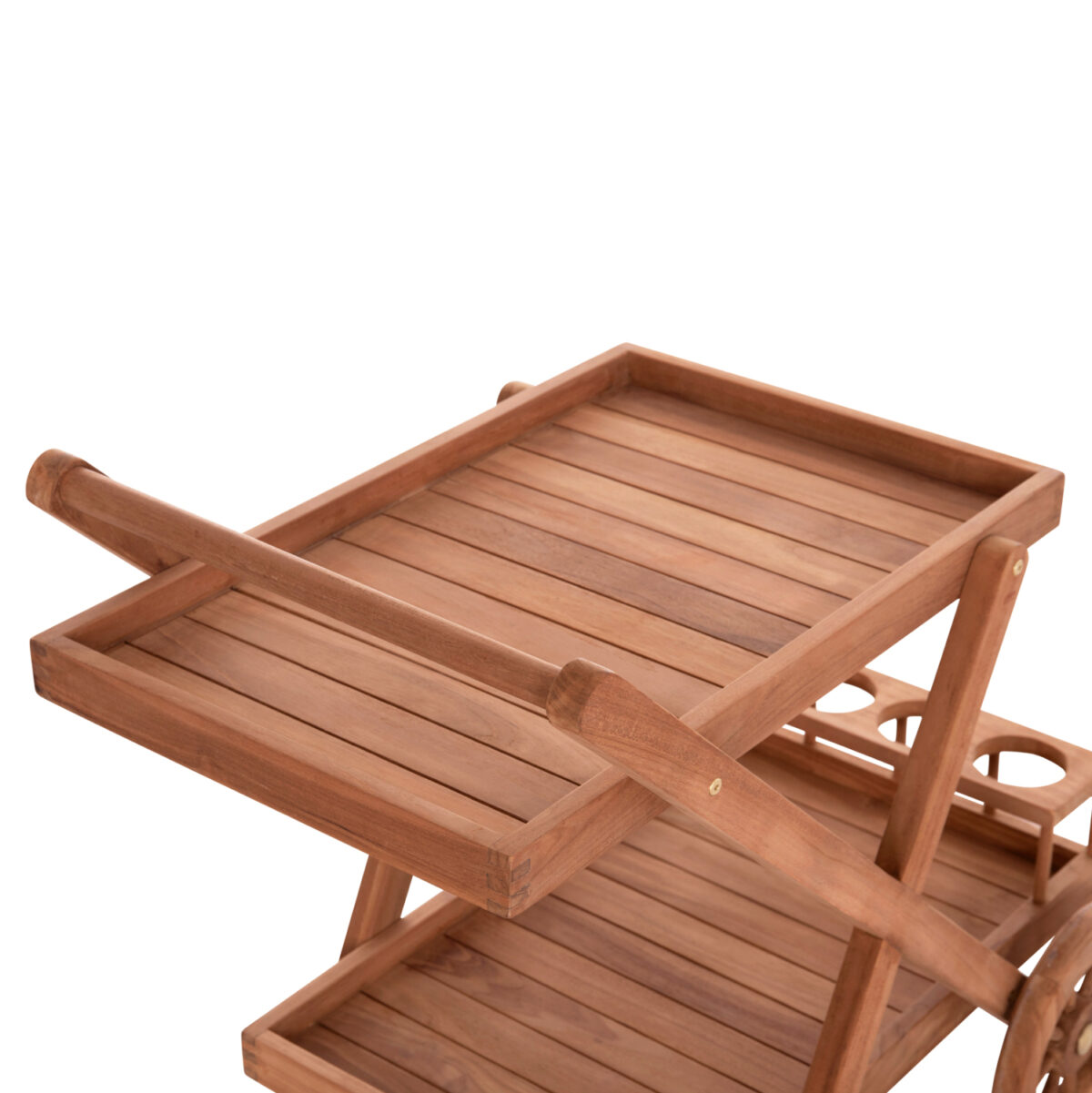 ΔΙΣΚΟΣ ΣΕΡΒΙΡΙΣΜΑΤΟΣ ΣΕ ΤΡΟΛΕΥ ALFRED LH10.4579 ΞΥΛΟ TEAK--ΦΥΣΙΚΟ 86x56x80Υεκ. - Image 5
