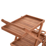 ΔΙΣΚΟΣ ΣΕΡΒΙΡΙΣΜΑΤΟΣ ΣΕ ΤΡΟΛΕΥ ALFRED LH10.4579 ΞΥΛΟ TEAK--ΦΥΣΙΚΟ 86x56x80Υεκ. - Image 5