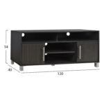 ΕΠΙΠΛΟ ΤΗΛΕΟΡΑΣΗΣ ΜΕΛΑΜΙΝΗΣ DANNA LH10.2202.01 ZEBRANO 120x40x54 εκ. - Image 2