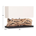 ΕΠΙΤΡΑΠΕΖΙΟ ΟΡΘΟΓΩΝΙΟ ΦΩΤΙΣΤΙΚΟ TWIGGY LH10.4432 DRIFTWOOD & ΛΕΥΚΟ ΚΑΠΕΛΟ 50x16,5x38Υεκ. - Image 2