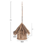 ΦΩΤΙΣΤΙΚΟ ΟΡΟΦΗΣ ΚΡΕΜΑΣΤΟ TREIT LH10.4874 DRIFTWOOD ΣΕ ΦΥΣΙΚΟ Φ40x73Υεκ [1xΕ27] - Image 2