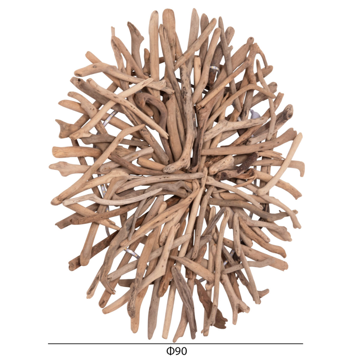 ΦΩΤΙΖΟΜΕΝΟ ΔΙΑΚΟΣΜΗΤΙΚΟ ΤΟΙΧΟΥ DREAMER LH10.4422 DRIFTWOOD ΜΕ ΤΑΙΝΙΑ LED Φ90x7(πάχος)εκ - Image 2