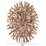 ΦΩΤΙΖΟΜΕΝΟ ΔΙΑΚΟΣΜΗΤΙΚΟ ΤΟΙΧΟΥ DREAMER LH10.4422 DRIFTWOOD ΜΕ ΤΑΙΝΙΑ LED Φ90x7(πάχος)εκ - Image 2