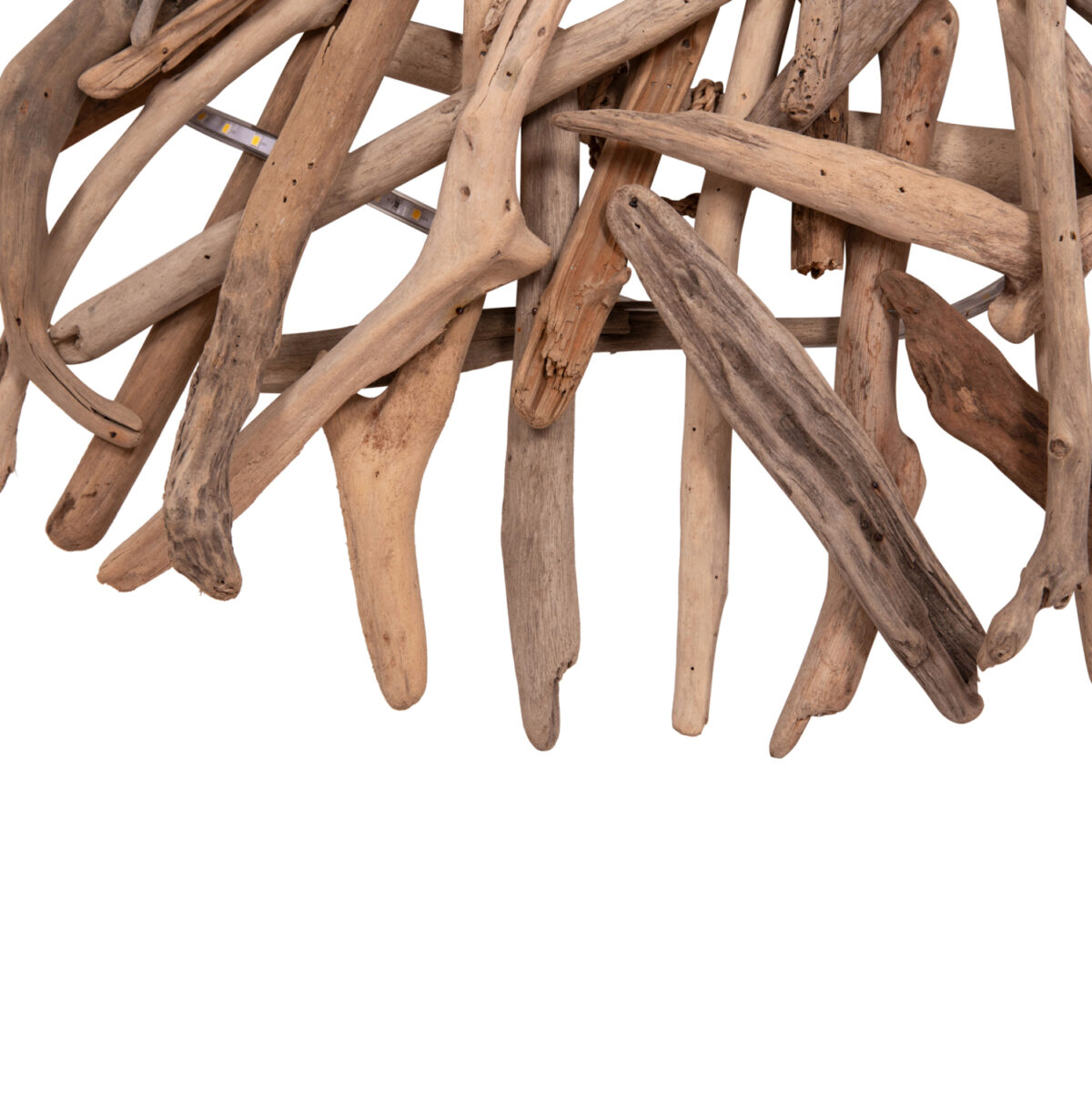 ΦΩΤΙΖΟΜΕΝΟ ΔΙΑΚΟΣΜΗΤΙΚΟ ΤΟΙΧΟΥ DREAMER LH10.4422 DRIFTWOOD ΜΕ ΤΑΙΝΙΑ LED Φ90x7(πάχος)εκ - Image 5