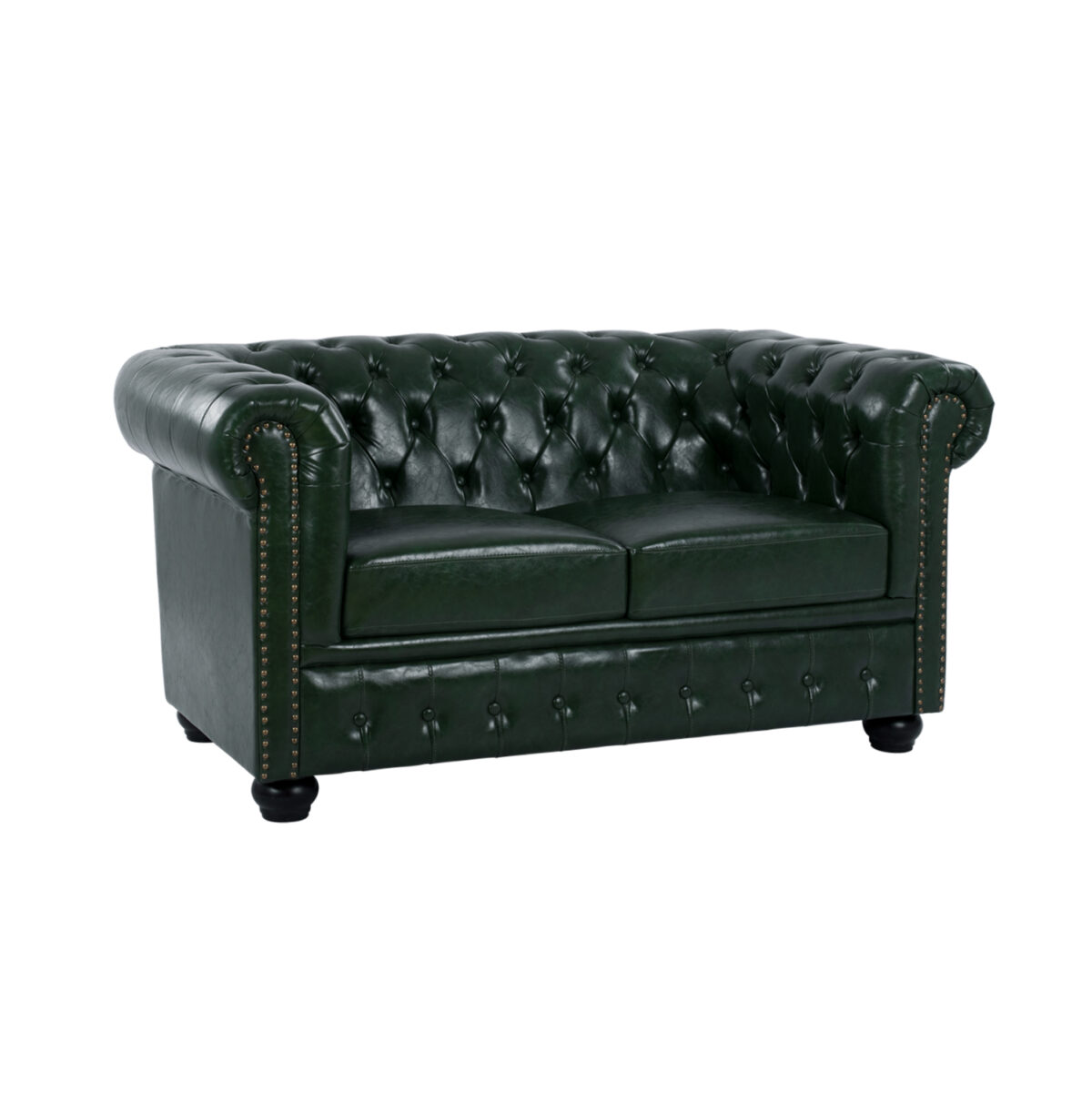 ΚΑΝΑΠΕΣ 2ΘΕΣΙΟΣ T.CHESTERFIELD LH10.3010.08 ΤΕΧΝΟΔΕΡΜΑ ΚΥΠΑΡΙΣΣΙ 150x90x72 εκ. - Image 1