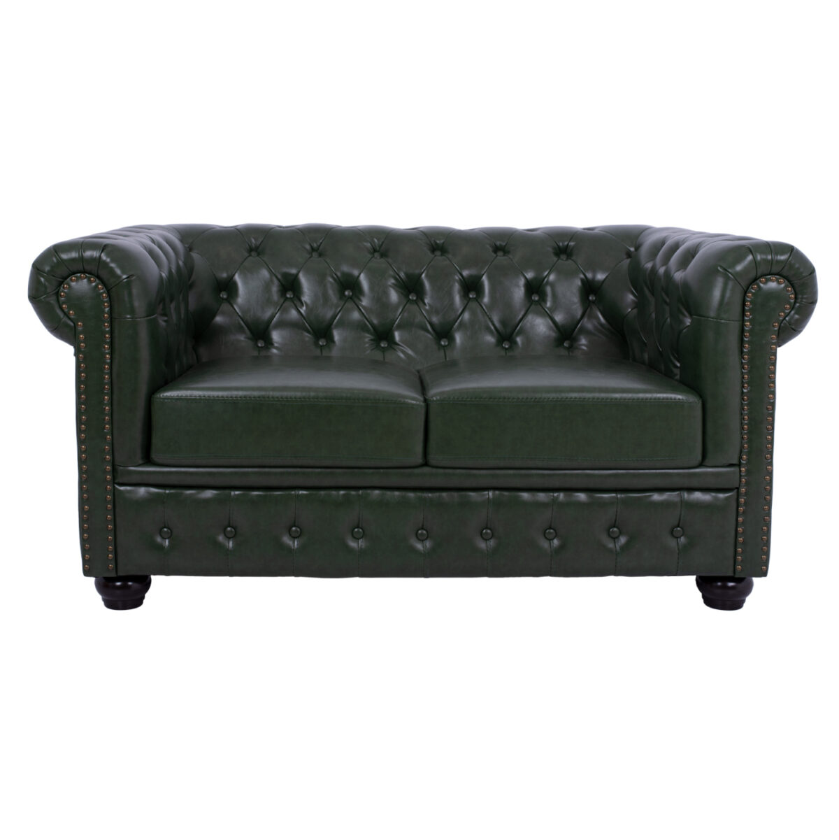 ΚΑΝΑΠΕΣ 2ΘΕΣΙΟΣ T.CHESTERFIELD LH10.3010.08 ΤΕΧΝΟΔΕΡΜΑ ΚΥΠΑΡΙΣΣΙ 150x90x72 εκ. - Image 3