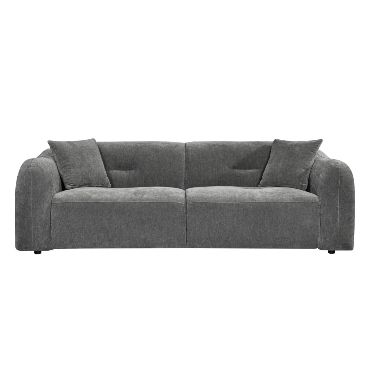 ΚΑΝΑΠΕΣ 3-ΘΕΣΙΟΣ JUNOA LH10.3333.01 ΓΚΡΙ ΥΦΑΣΜΑ 228x89x74Υεκ - Image 3