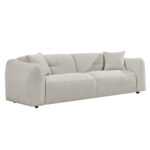 ΚΑΝΑΠΕΣ 3-ΘΕΣΙΟΣ JUNOA LH10.3333.02 ΕΚΡΟΥ ΥΦΑΣΜΑ 228x89x74Υεκ