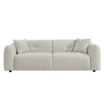 ΚΑΝΑΠΕΣ 3-ΘΕΣΙΟΣ JUNOA LH10.3333.02 ΕΚΡΟΥ ΥΦΑΣΜΑ 228x89x74Υεκ - Image 3