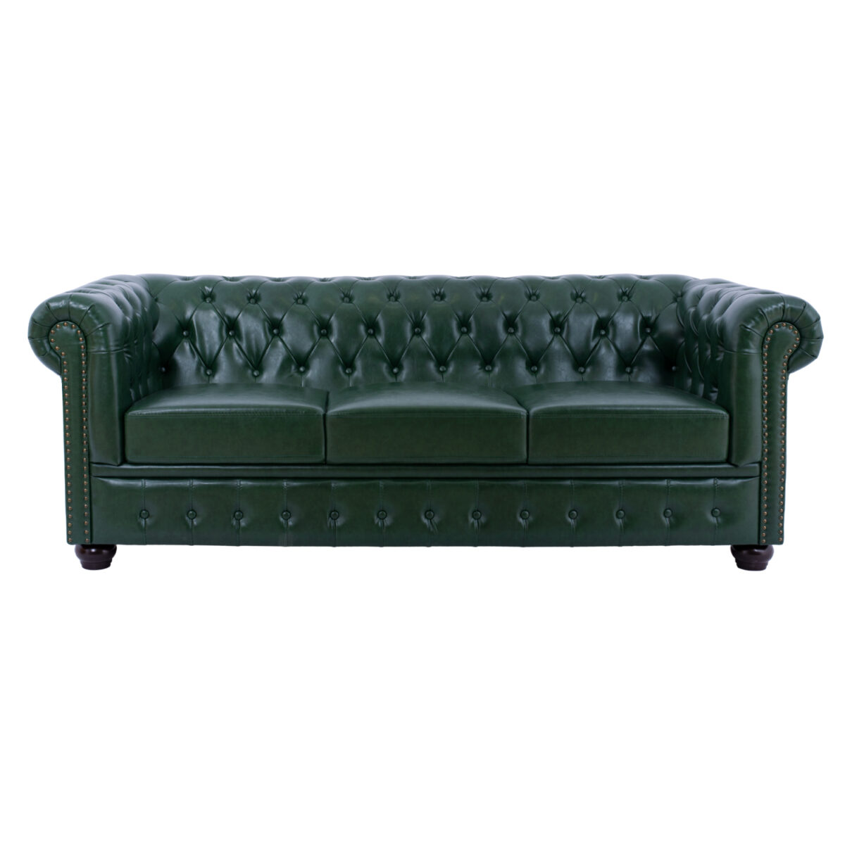 ΚΑΝΑΠΕΣ 3ΘΕΣΙΟΣ T.CHESTERFIELD LH10.3009.08 ΤΕΧΝΟΔΕΡΜΑ ΚΥΠΑΡΙΣΣΙ 208x90x73 εκ. - Image 3
