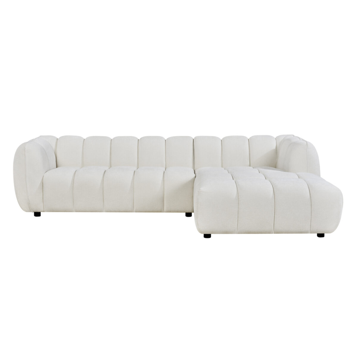 ΚΑΝΑΠΕΣ ΓΩΝΙΑ (ΔΕΞΙΑ) LYKKE LH10.3326.02R ΕΚΡΟΥ ΥΦΑΣΜΑ 280x89-165(η γωνία)x70Υεκ - Image 3