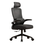 ΚΑΡΕΚΛΑ ΓΡΑΦΕΙΟΥ KESI LH10.1222.01 ΜΑΥΡO MESH & PP 52x50x122Υεκ.
