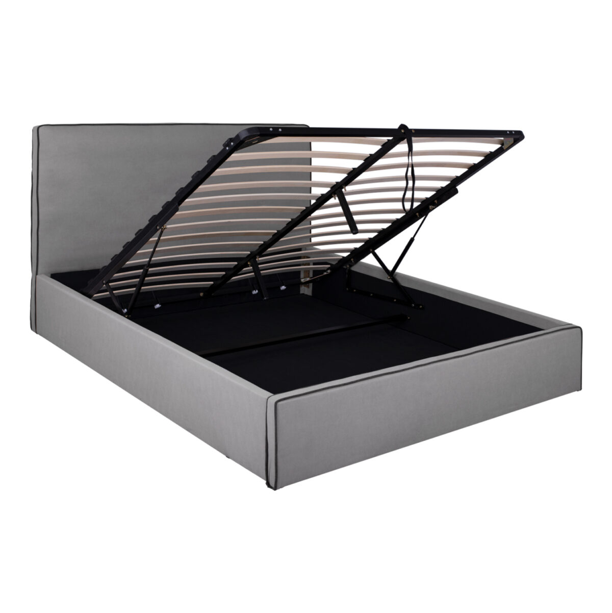 ΚΡΕΒΑΤΙ ALLIE LH10.584.01 160x200 εκ. ΜΕ ΑΠΟΘΗΚΕΥΤΙΚΟ ΧΩΡΟ ΓΚΡΙ ΥΦΑΣΜΑ - Image 4