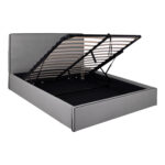 ΚΡΕΒΑΤΙ ALLIE LH10.584.01 160x200 εκ. ΜΕ ΑΠΟΘΗΚΕΥΤΙΚΟ ΧΩΡΟ ΓΚΡΙ ΥΦΑΣΜΑ - Image 4